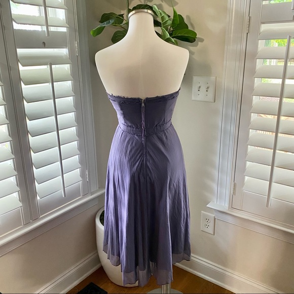 JCREW strapless dress size 2 purple - Picture 4 of 7